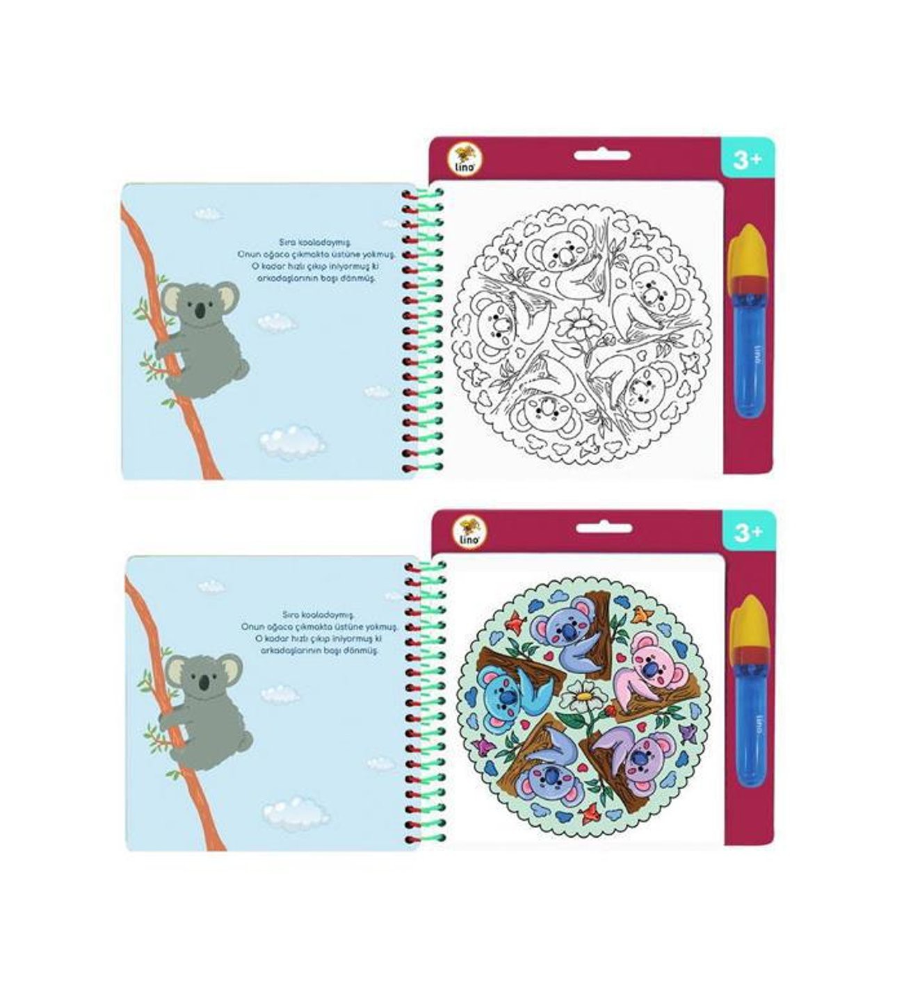 LİNO AQUA MAGİC BOOK MANDALA SİHİRLİ BOYAMA KİTABI