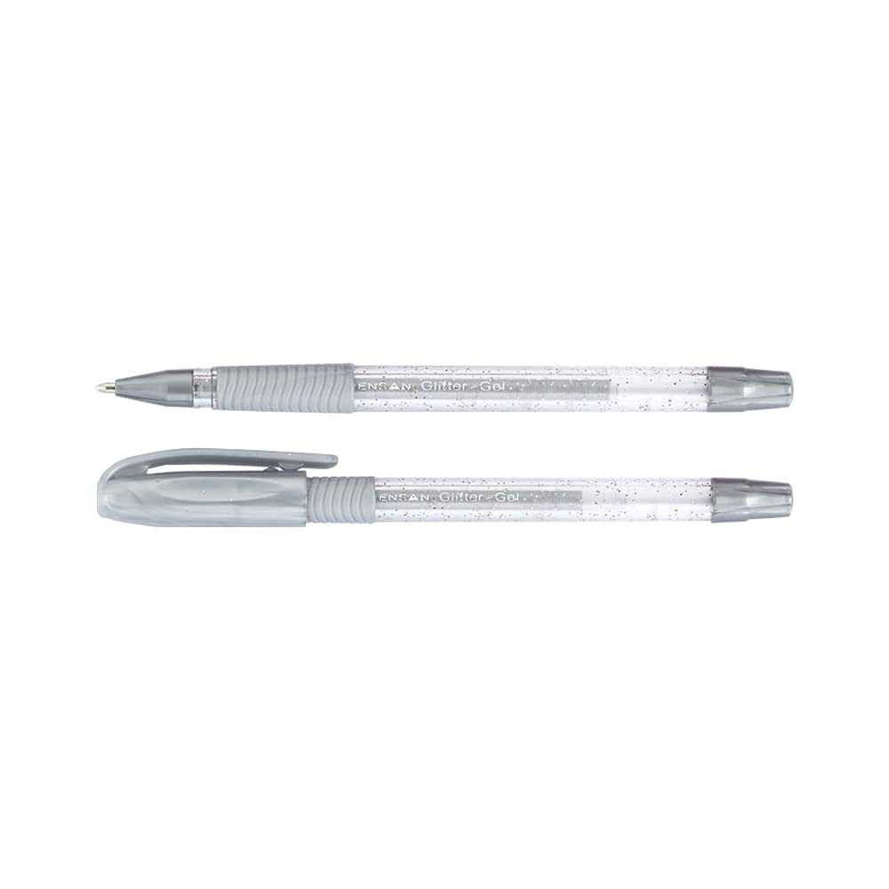 PENSAN 2800 GÜMÜŞ JELY GLİTTER SİMLİ JEL KALEM 12'Lİ *50
