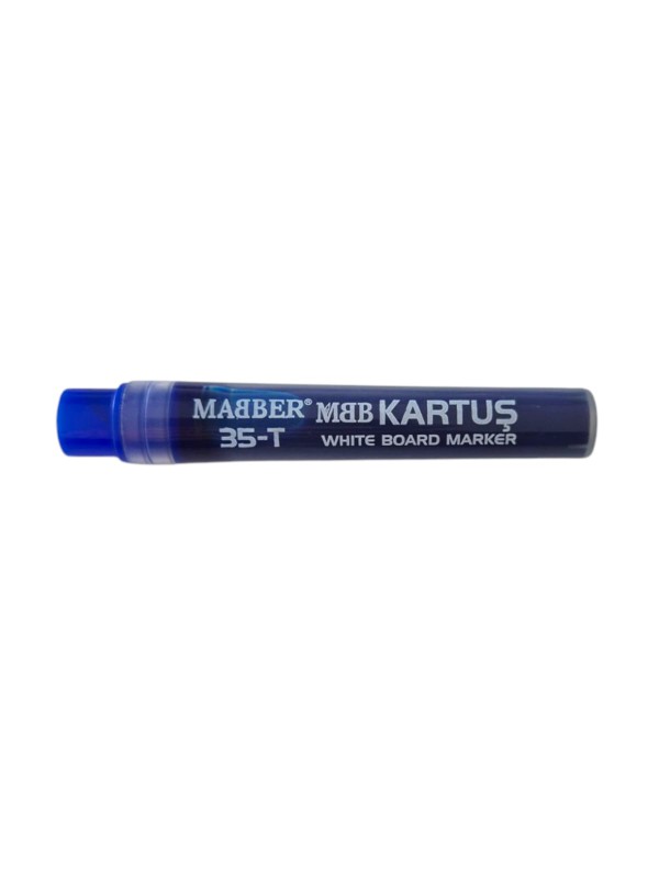 MABER 35-T MAVİ BEYAZ TAHTA KALEM KARTUŞU 24'LÜ