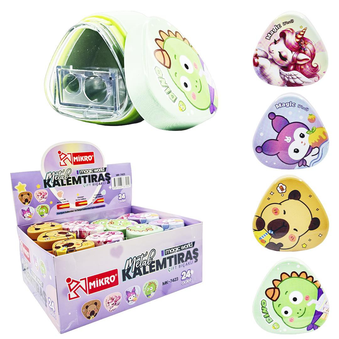 MİKRO MK-7423 KALEMTIRAŞ MAGIC WORLD 24'LÜ