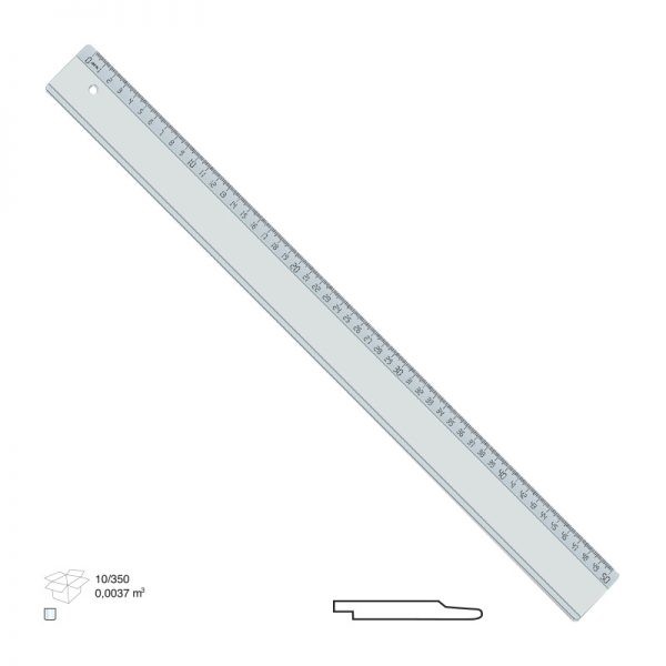 ARK 145 PLASTİK CETVEL 50CM 10'LU *35 >