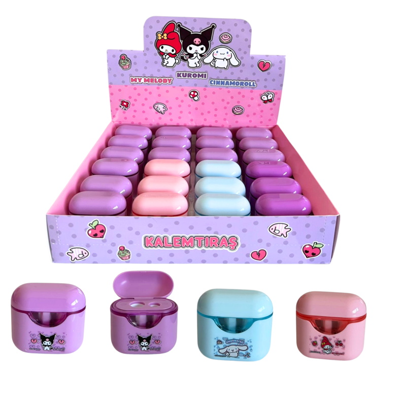 612321 KUROMİ MYMELODY CINNAMOREL ÇİFT BIÇAKLI PODS KALEMTIRAŞ 24'LÜ *72