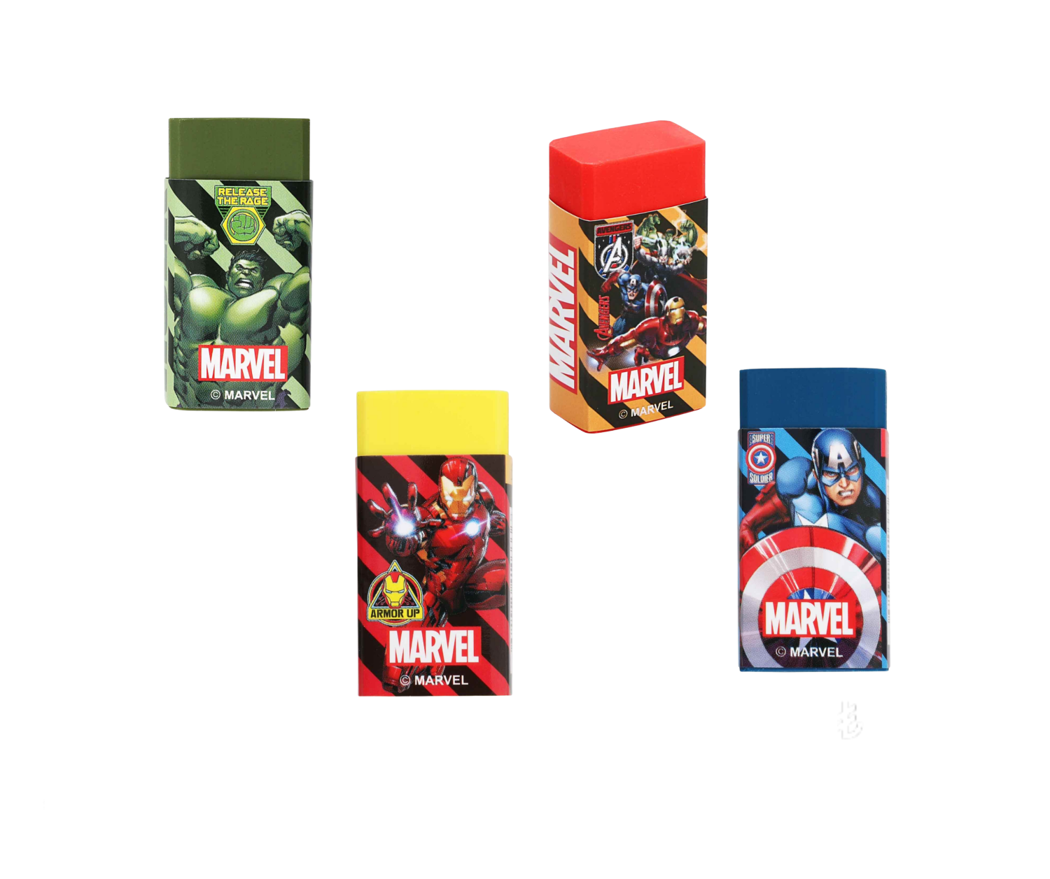MARVEL AVENGERS 40870E DİKDÖRTGEN SİLGİ 24'LÜ*576 > ^