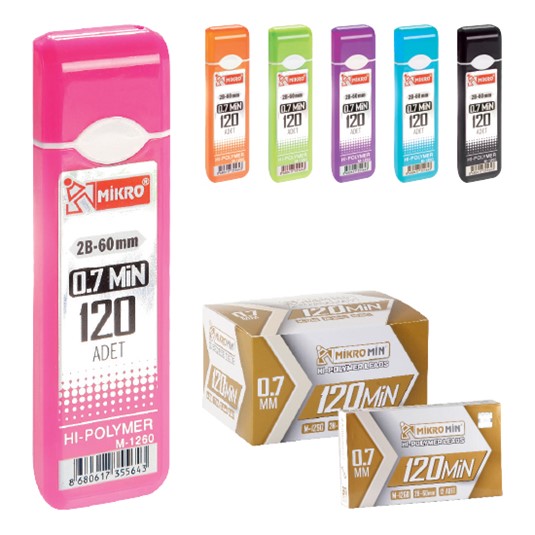 MİKRO M-1260 MİN 120'Lİ KALEM UCU 0.7MM 12'Lİ *90