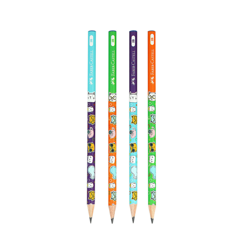 FABER CASTELL KEDİ KURŞUN KALEM 2B 72‘Lİ PK (FSC)