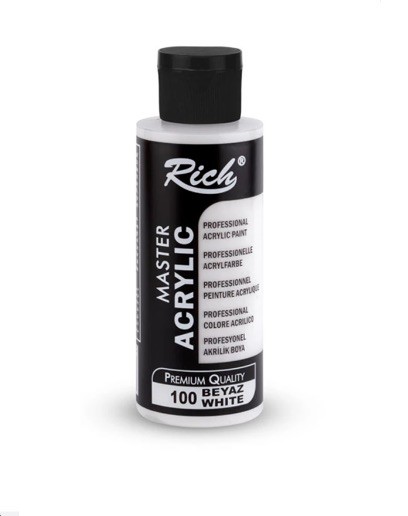 RİCH 100 MASTER AKRİLİK BOYA BEYAZ 120 CC