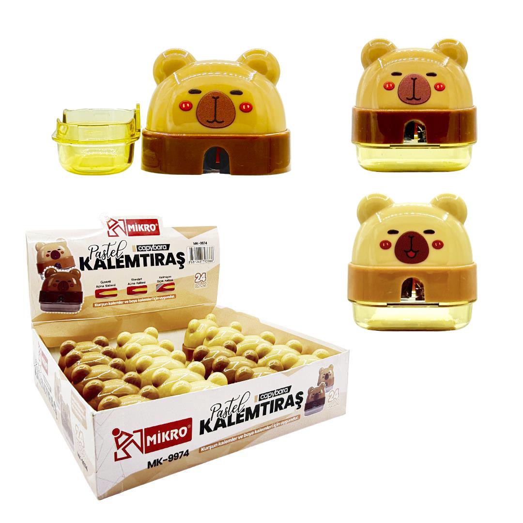 MİKRO MK-9974 KALEMTIRAŞ CAPYBARA 24'LÜ