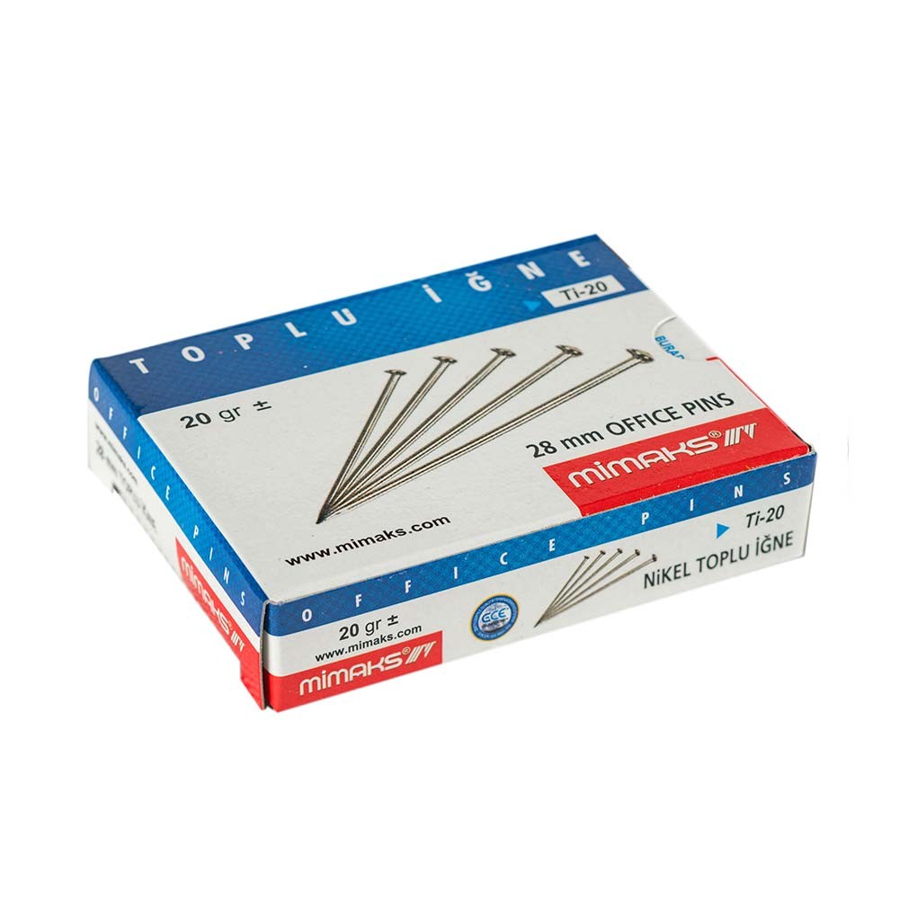 MİMAKS Tİ-20 28 MM 20 GR TOPLU İĞNE 48Lİ*18
