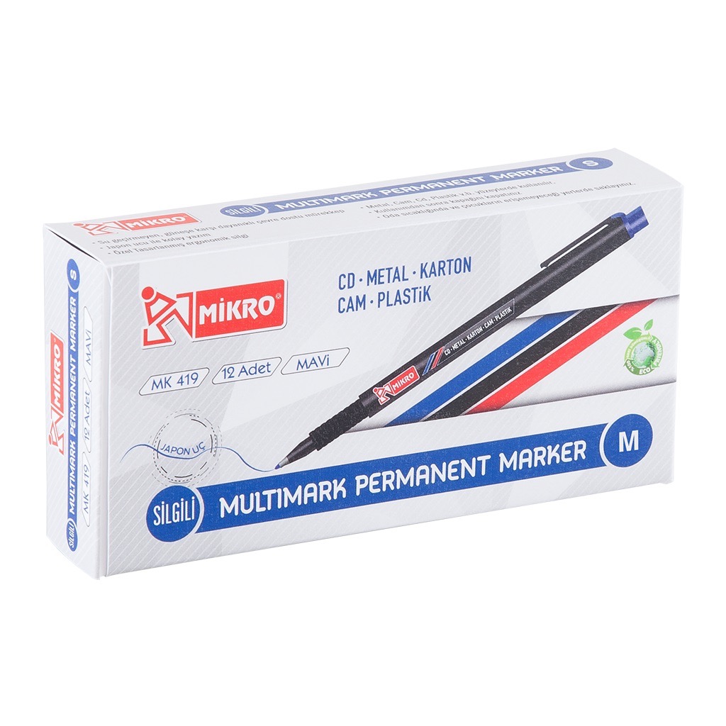 MİKRO MK-419 M CD KALEMİ MAVİ 12'Lİ *120