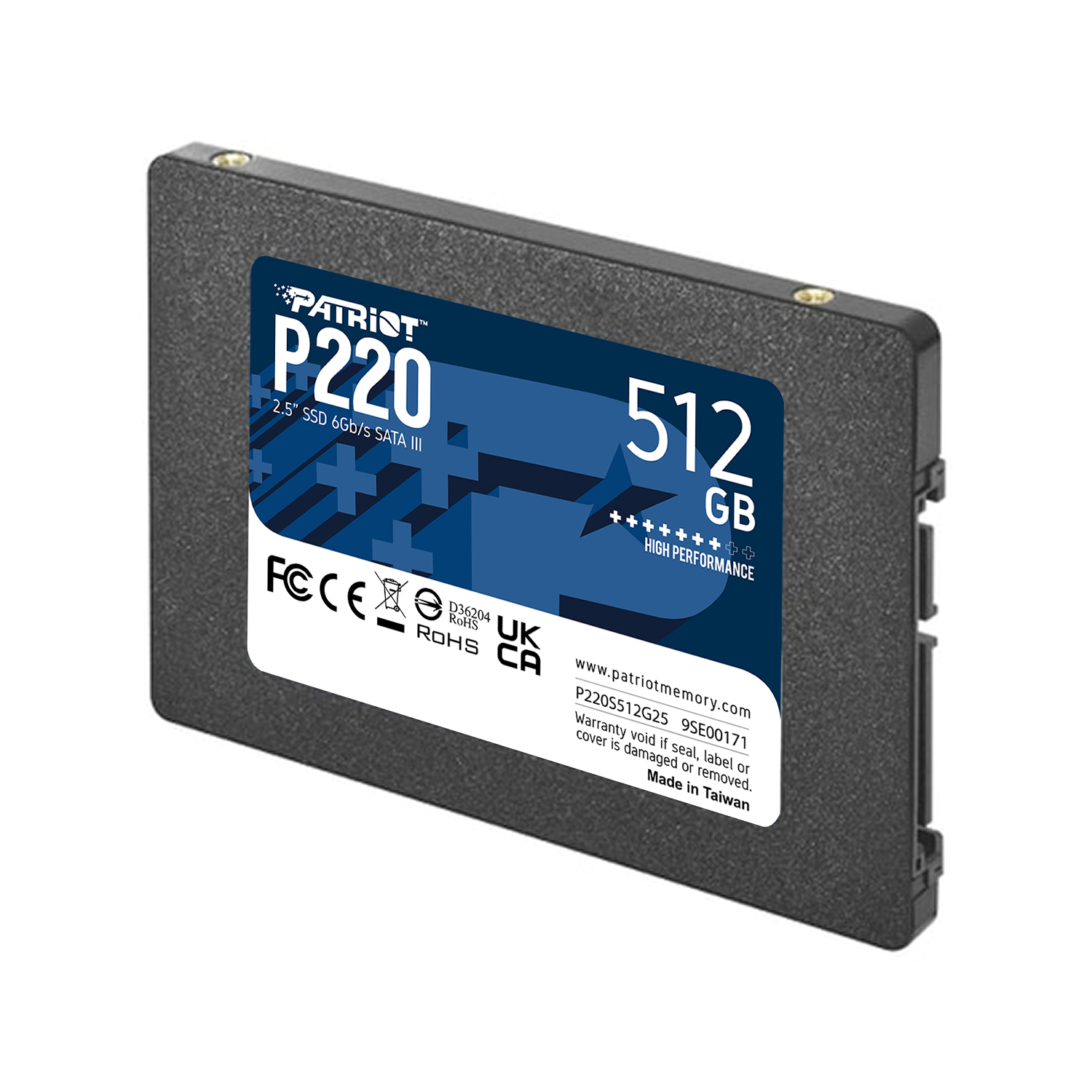 Patriot P220 512GB 550/500MB/s 2.5" SATA3 SSD Disk (P220S512G25)