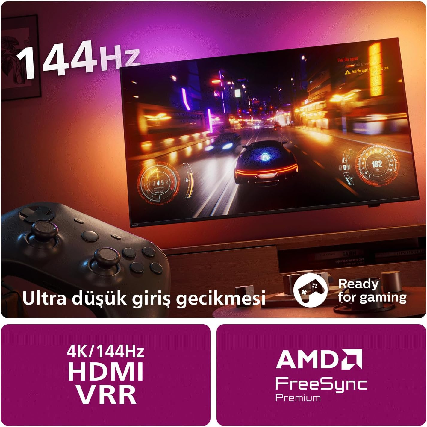 PHILIPS 65PUS8909 4K ULTRA HD 65" 165 EKRAN UYDU