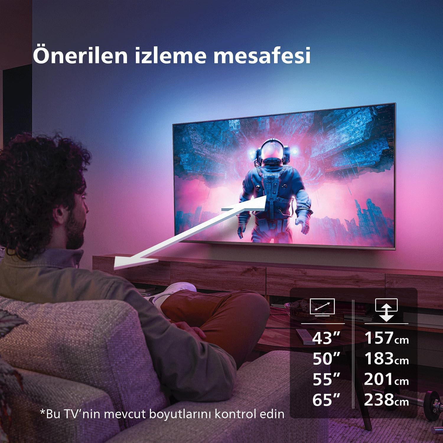 PHILIPS 65PUS8909 4K ULTRA HD 65" 165 EKRAN UYDU