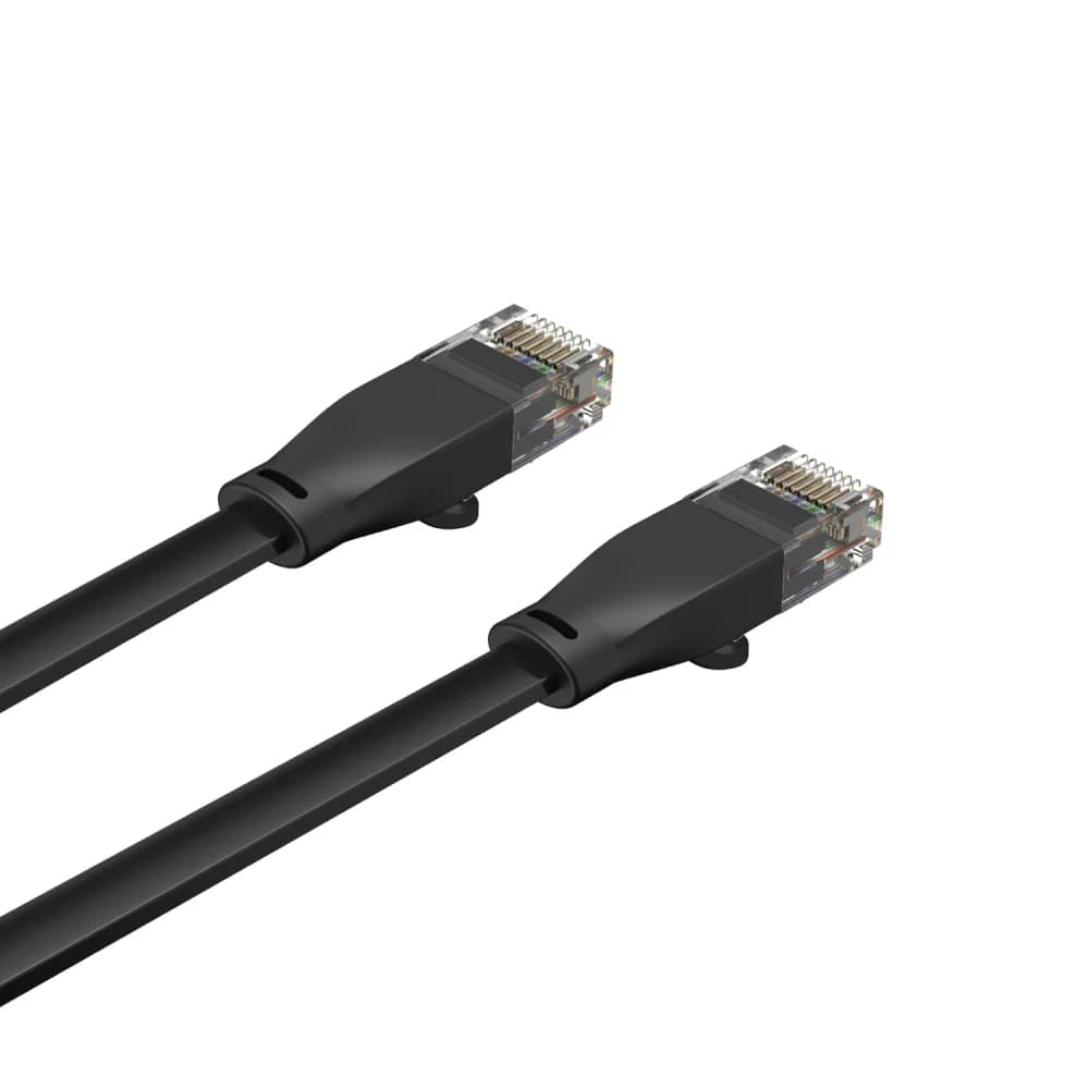 UNITEK CAT6 PATCH KABLO 20MT FLAT 1GBPS, SİYAH (C1815GBK)