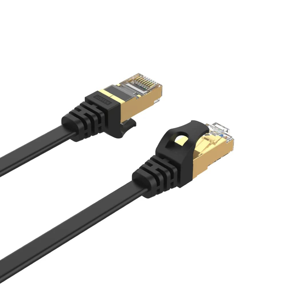 UNITEK CAT7 PATCH KABLO 1MT FLAT 10GBPS (C1897BK-1M)
