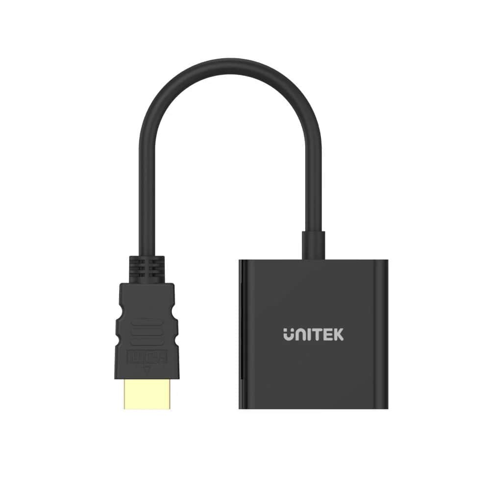 UNITEK HDMI TO VGA DÖNÜŞTÜRÜCÜ SES DESTEKLİ 1080P&60Hz (Y-6333)