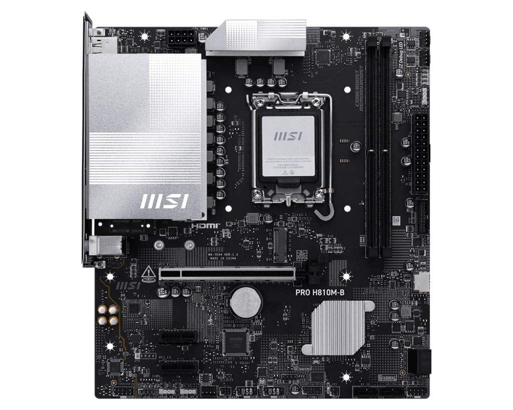 MSI PRO H810M-B DDR5 6400MHz (OC) M.2 mATX 1851P