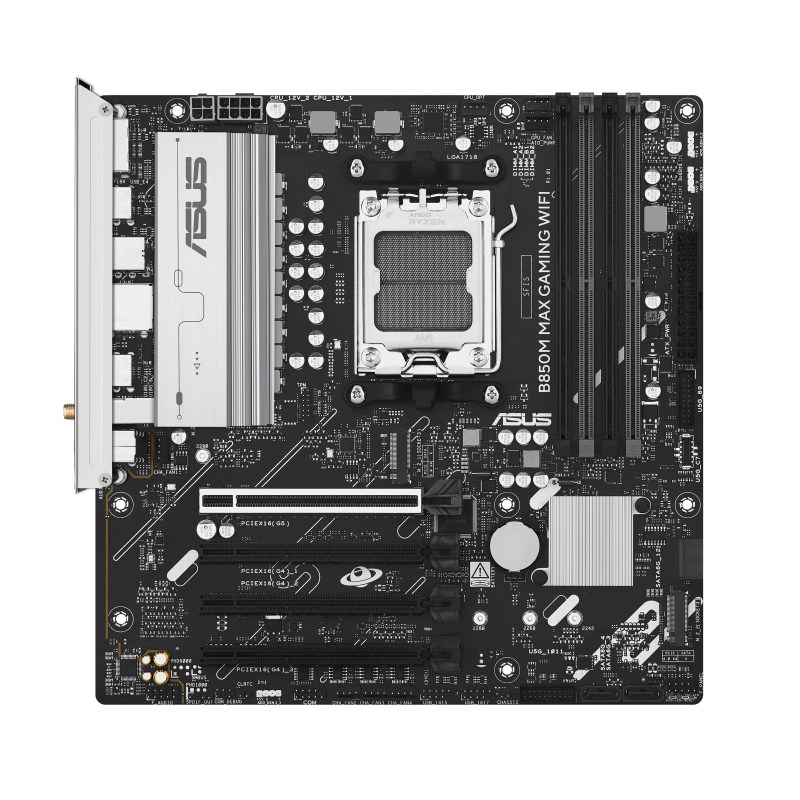 ASUS B850M MAX GAMING WIFI AM5 DDR5 8000MHZ(OC)  mATX HDMI ANAKART