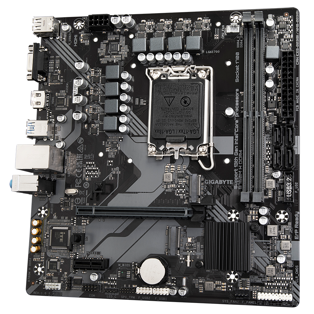 GIGABYTE B760M H DDR4 M.2 HDMI MATX 1700P
