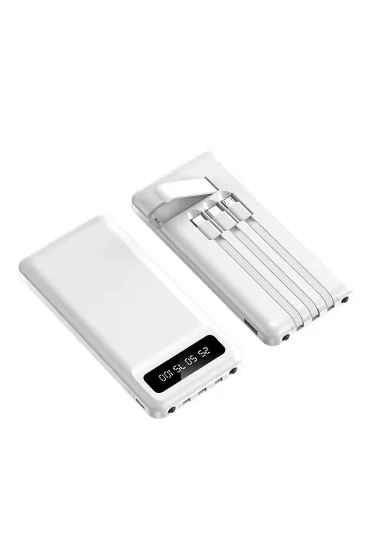 Powerbank Şarj Cihazı 4 Çıkışlı 20.000 MAH Powerbank Kompakt Yüksek Kapasiteli Hızlı Şarj