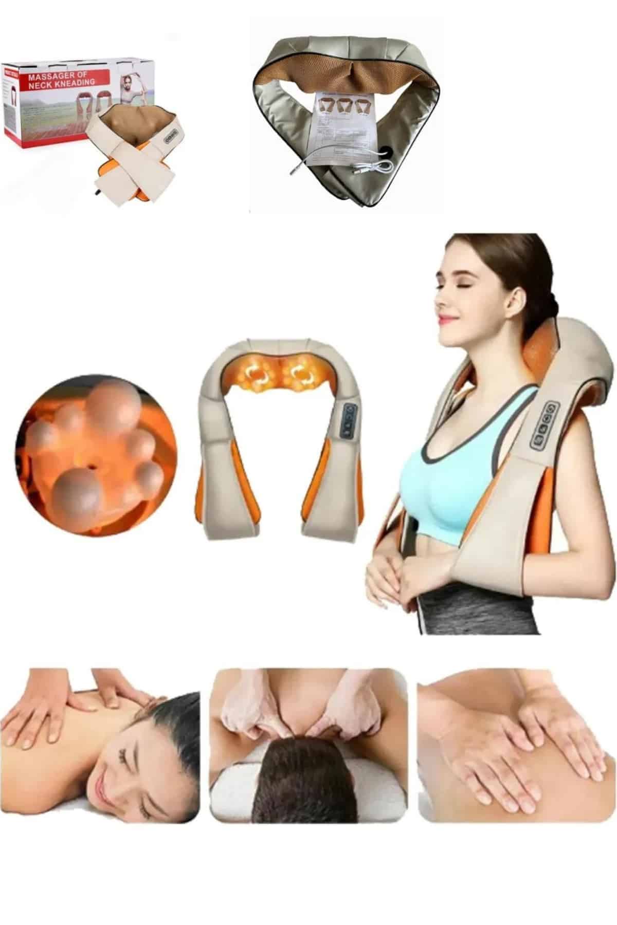 Rahatlatıcı Ovmalı Isıtmalı Boyun Bel Omuz Sırt Masaj Aleti Ve Masaj Cihazı