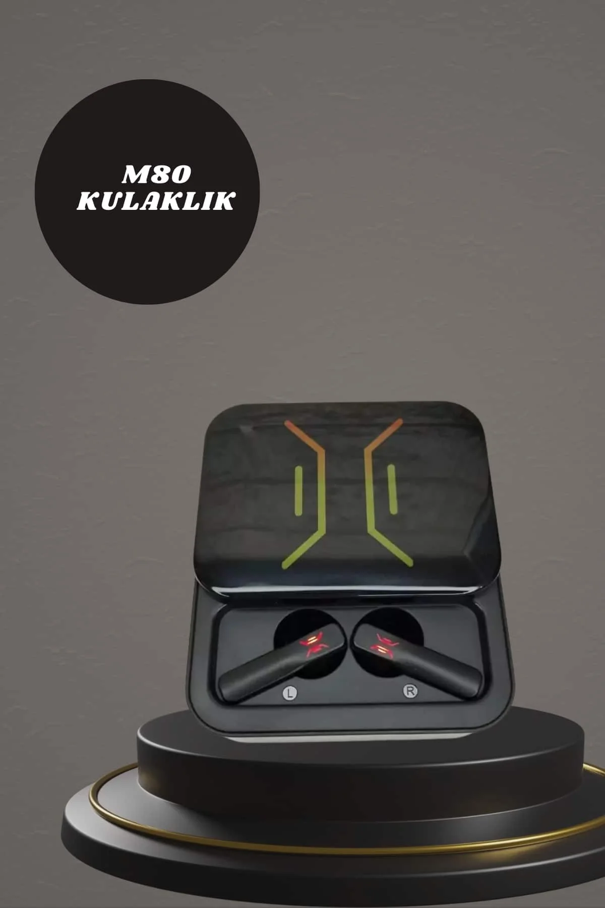 Powerbank Kulaklık ve 7 Kordonlu Akıllı Saat Çoklu Şarj Girişi Bluetooth Bağlantılı