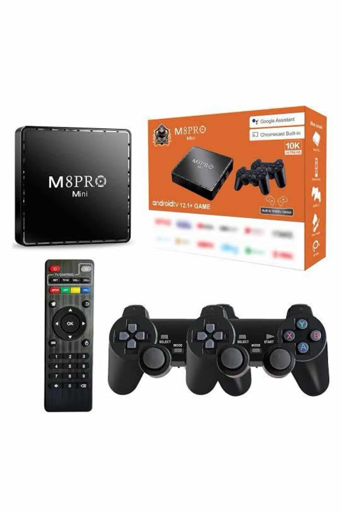 M8 PRO MINI 4 8 10 K HD HDR Android Tv 5G Retro 10000 Oyunlu