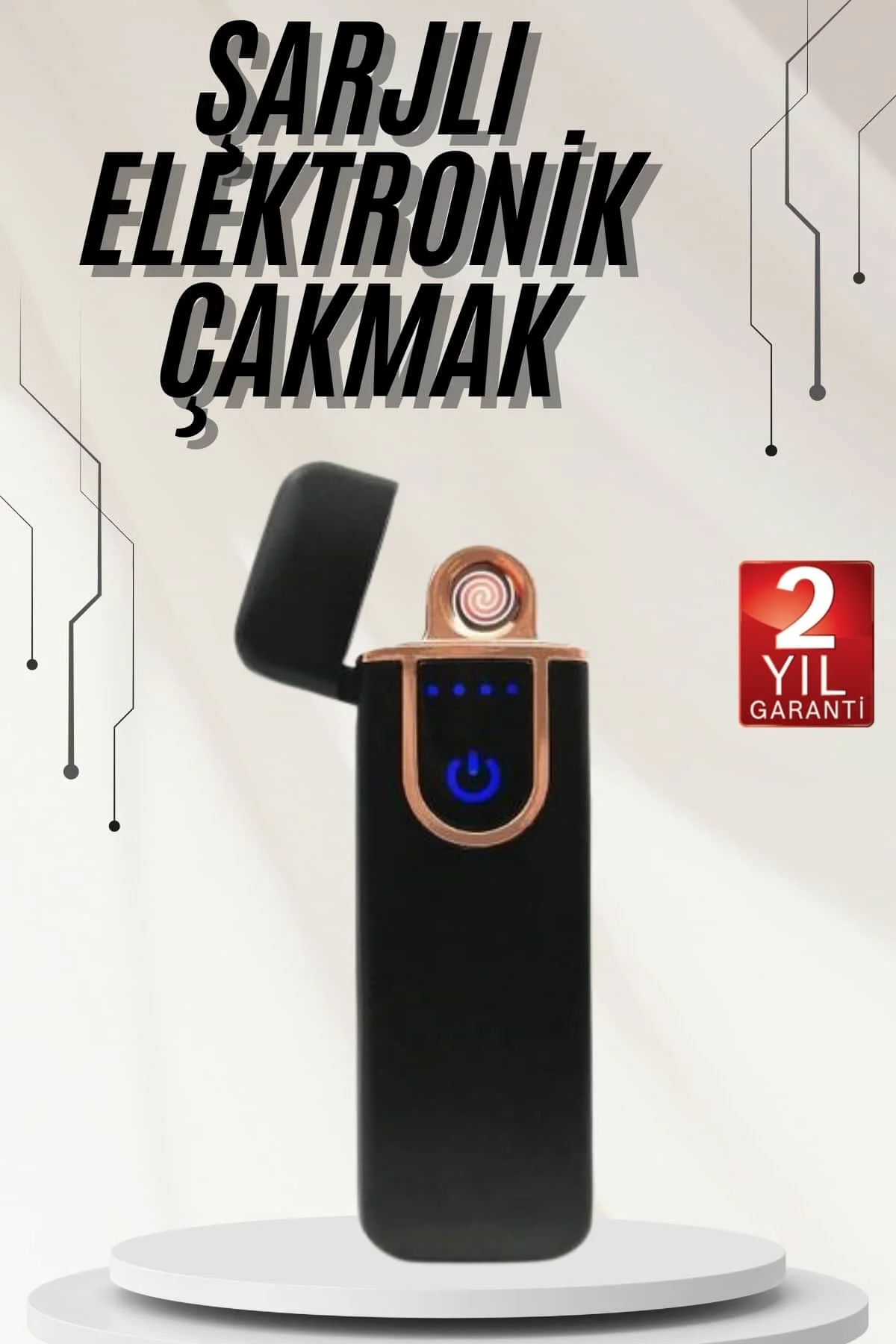 Elektronik Çakmak Kamp Çakmağı Rüzgardan Etkilenmez