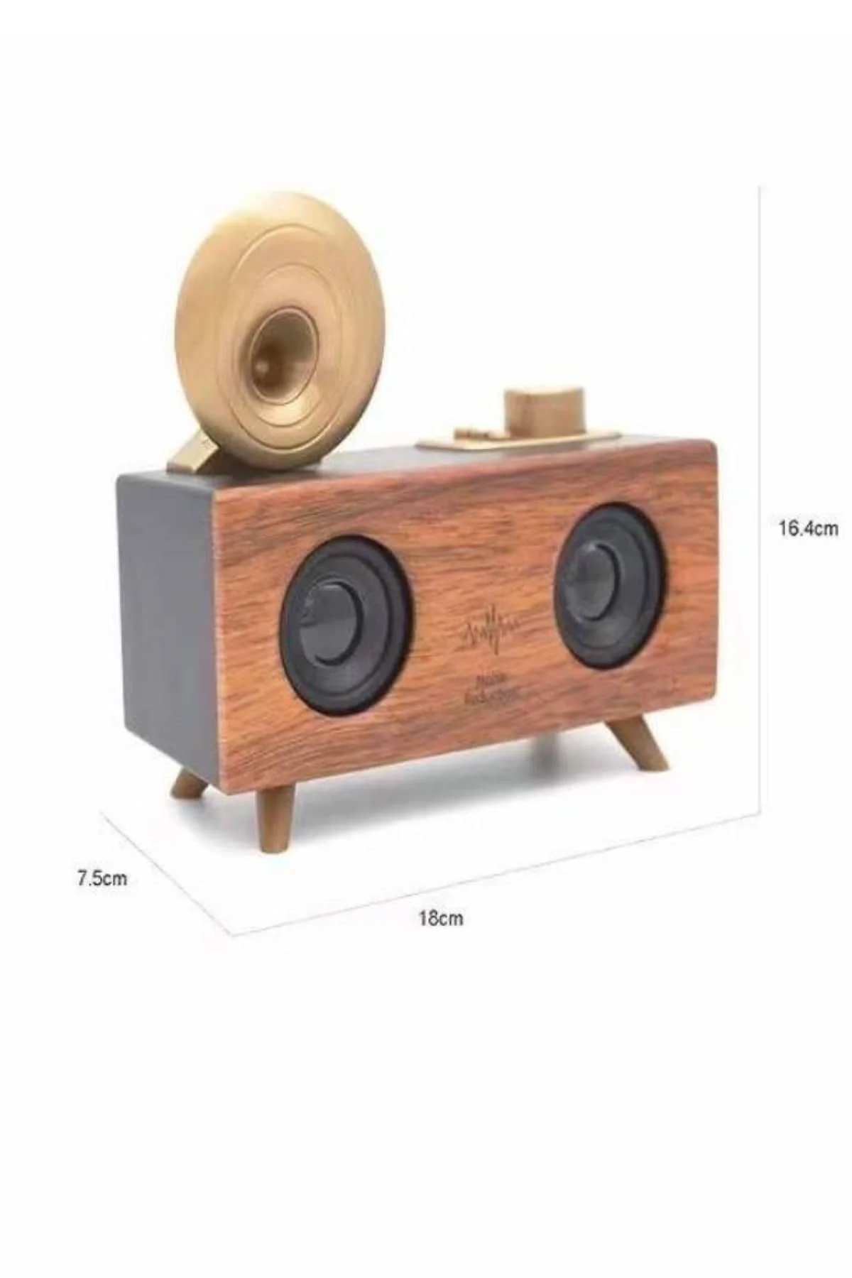 Gramafon Nostaljik Radyo Yüksek Ses Kalitesi USB TF Kart Aux Yeni Nesil