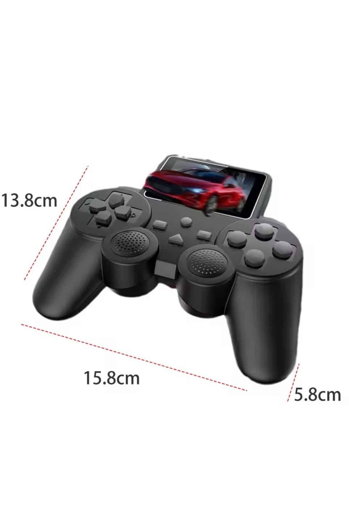2.4 İnç Ekran 520 Oyunlu Retro Temalı Kablosuz Oyun Kolu El Atarisi