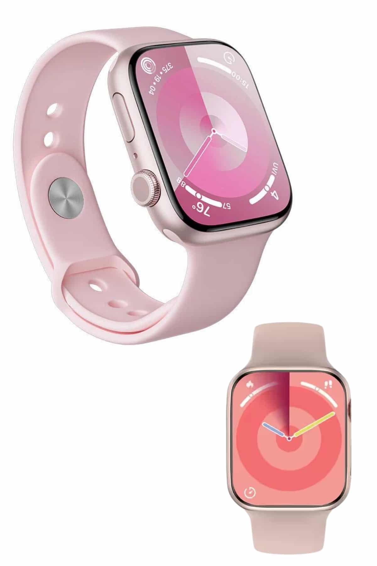 Kadınlara Özel Yeni Nesil Pembe Amoled Ekran Ultra Akıllı Saat 49MM