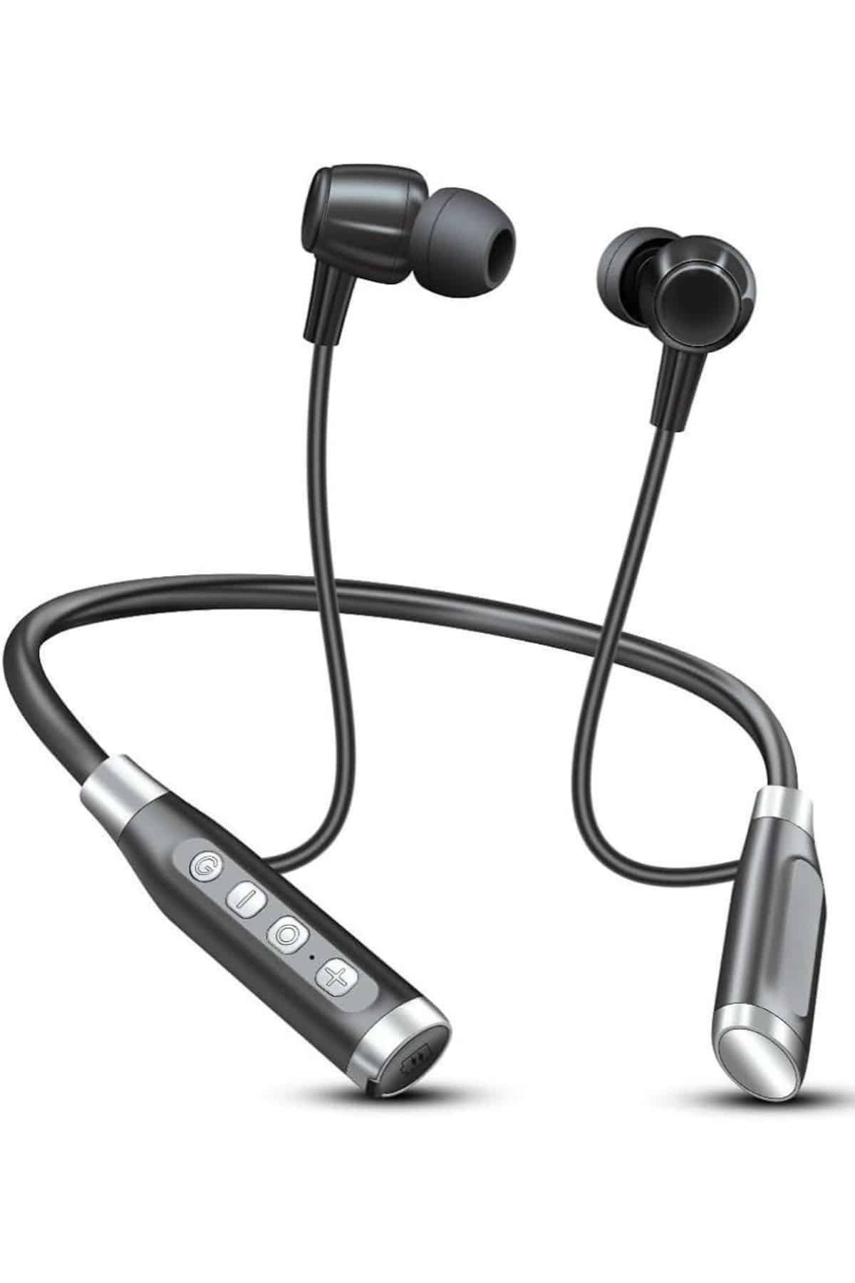 Boyun Bantlı Kulak İçi Kablolu Yüksek Ses Kaliteli Bluetooth Kulaklık