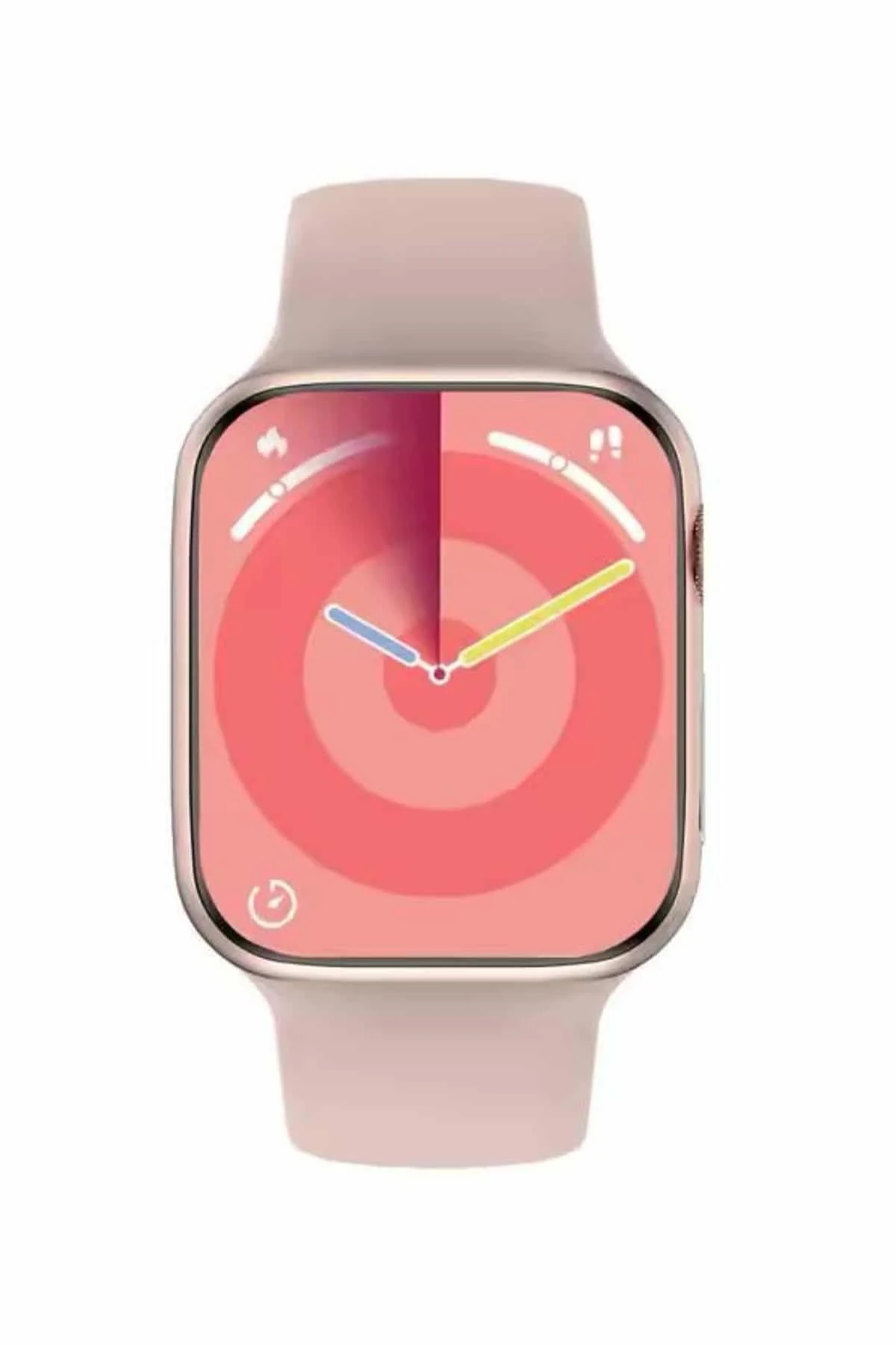 Pembe Akıllı Saat 49mm iOS & Android Uyumlu Arama Özellikli