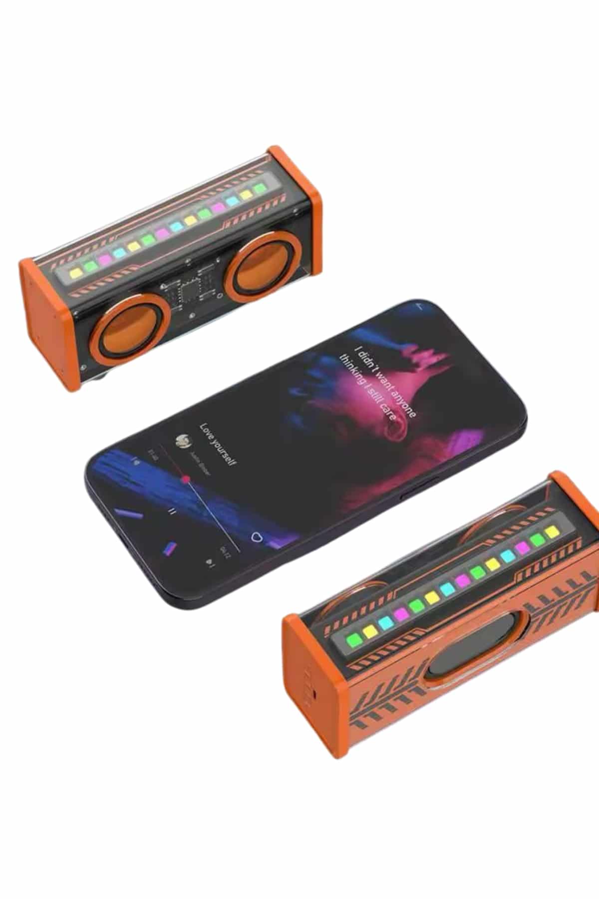 Rgb Işıklı Hoparlör Taşınabilir Hoparlör Kablosuz Bluetooth 5.0 Bağlantı