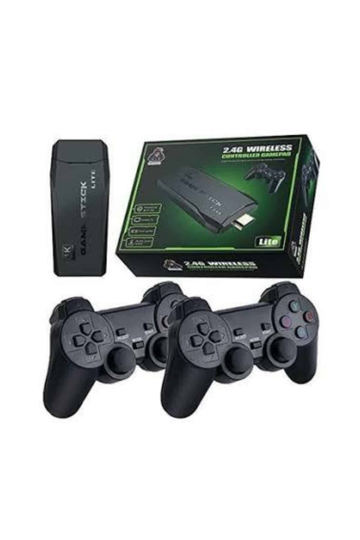 Retro Game Stick Çift Kol Kablosuz Atari Oyun Konsolu 2.4g Uyumlu