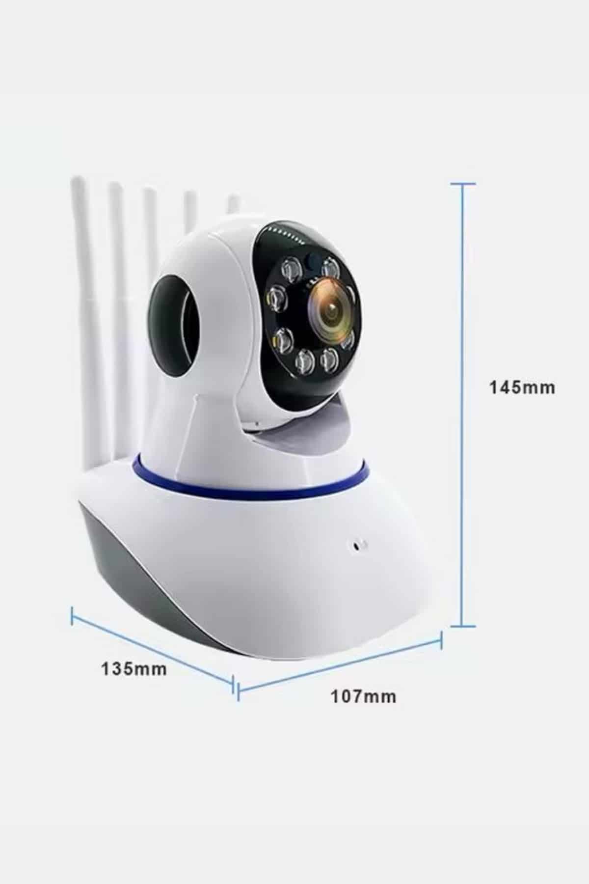 Akıllı Gece Görüşlü Sensörlü Wifi Kamera Telefondan Takip Edilebilir