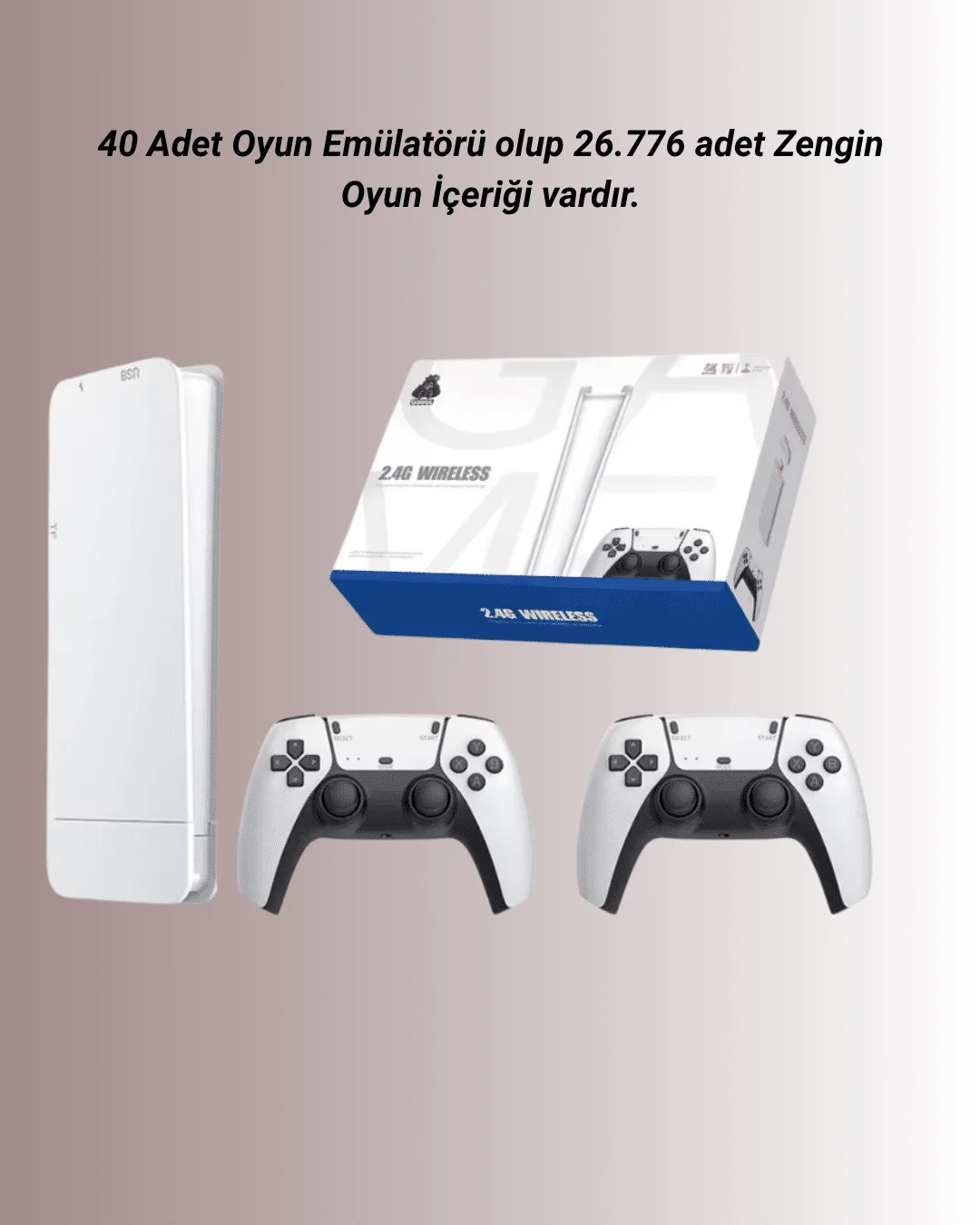 4K Destekli Bluetooth Retro Oyun Konsolu – M15 Modeli