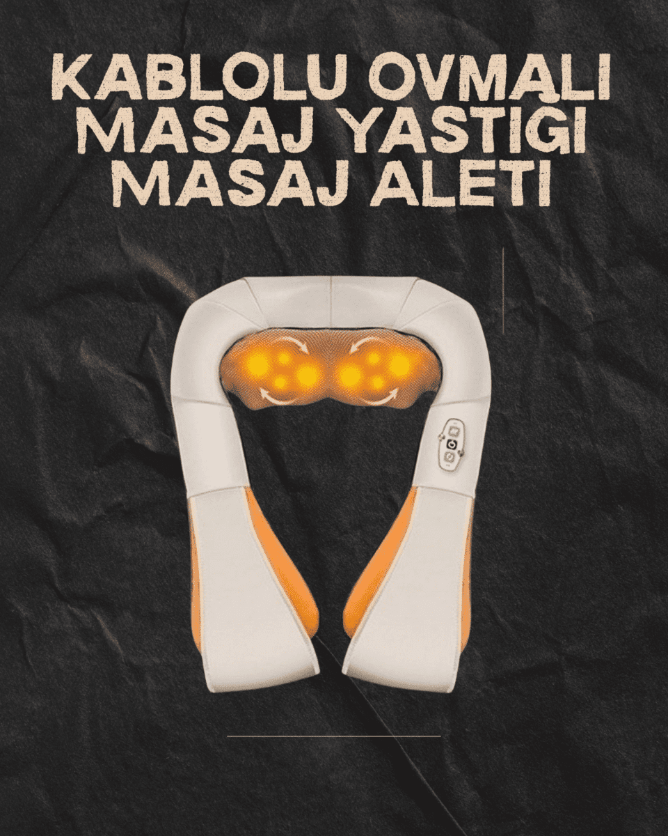 Ovmalı Isıtmalı Elektrikli Masaj Aleti – Boyun, Sırt, Bel, Omuz ve Bacak İçin Profesyonel Masaj Aleti