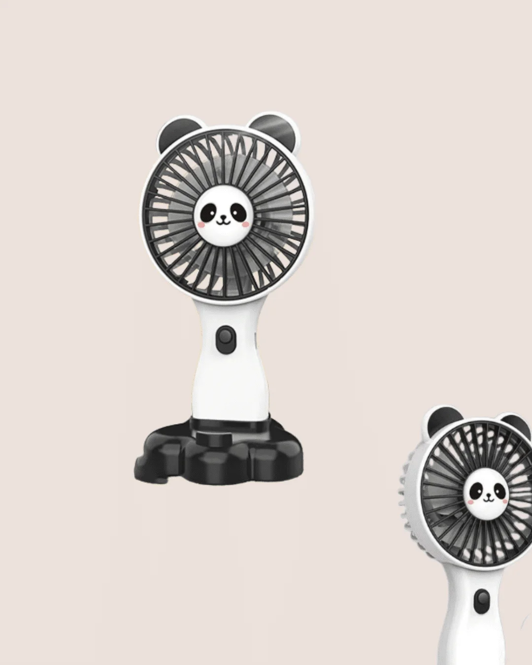 Hayvan Figürlü Mini El Fanı – USB Şarjlı Sessiz Vantilatör