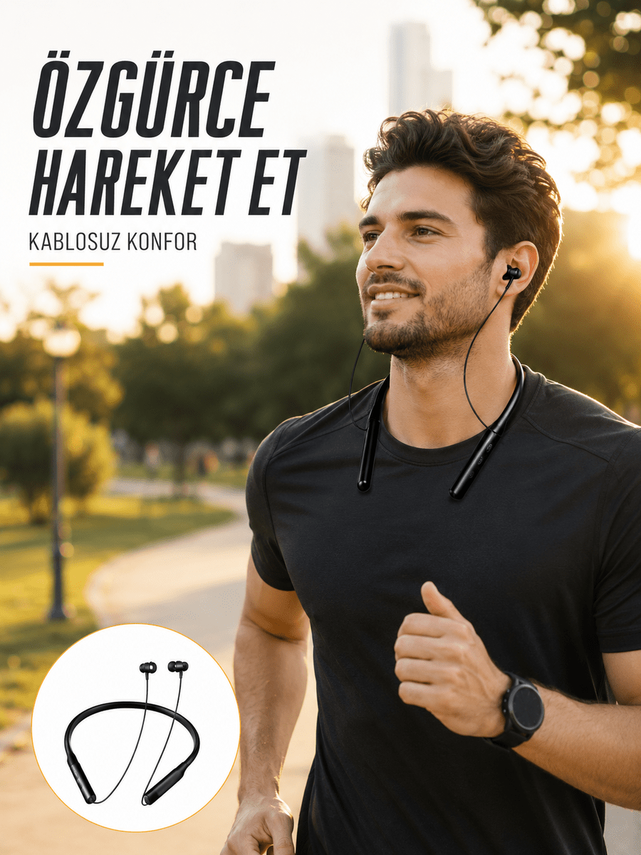 PG-100 Kablosuz Bluetooth Kulaklık Yeni Nesil