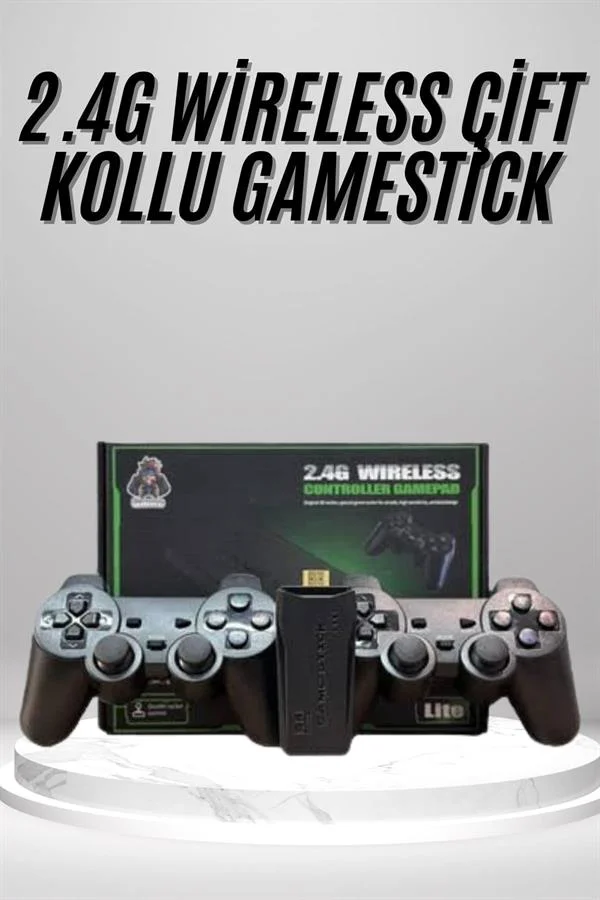 2.4g Uyumlu Kablosuz Çift Kol Atari Retro 20000 Oyun Game Stick