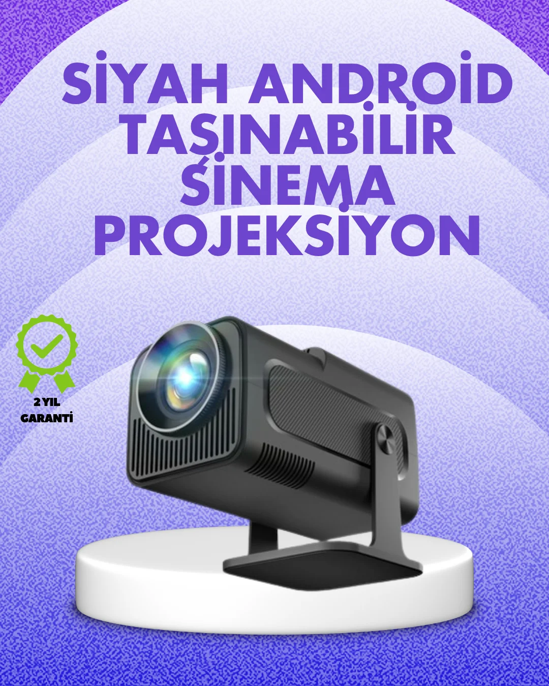 180° Dönebilen Gövde Tasarımıyla Tavan Yansıtmalı Taşınabilir Projektör