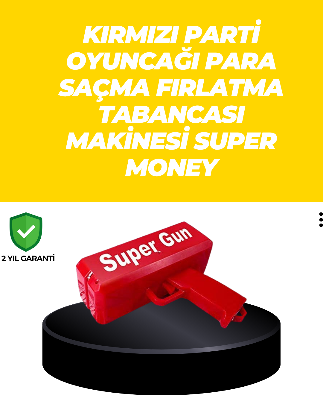 Elektrikli Parti Oyuncağı – Para Atan Tabanca