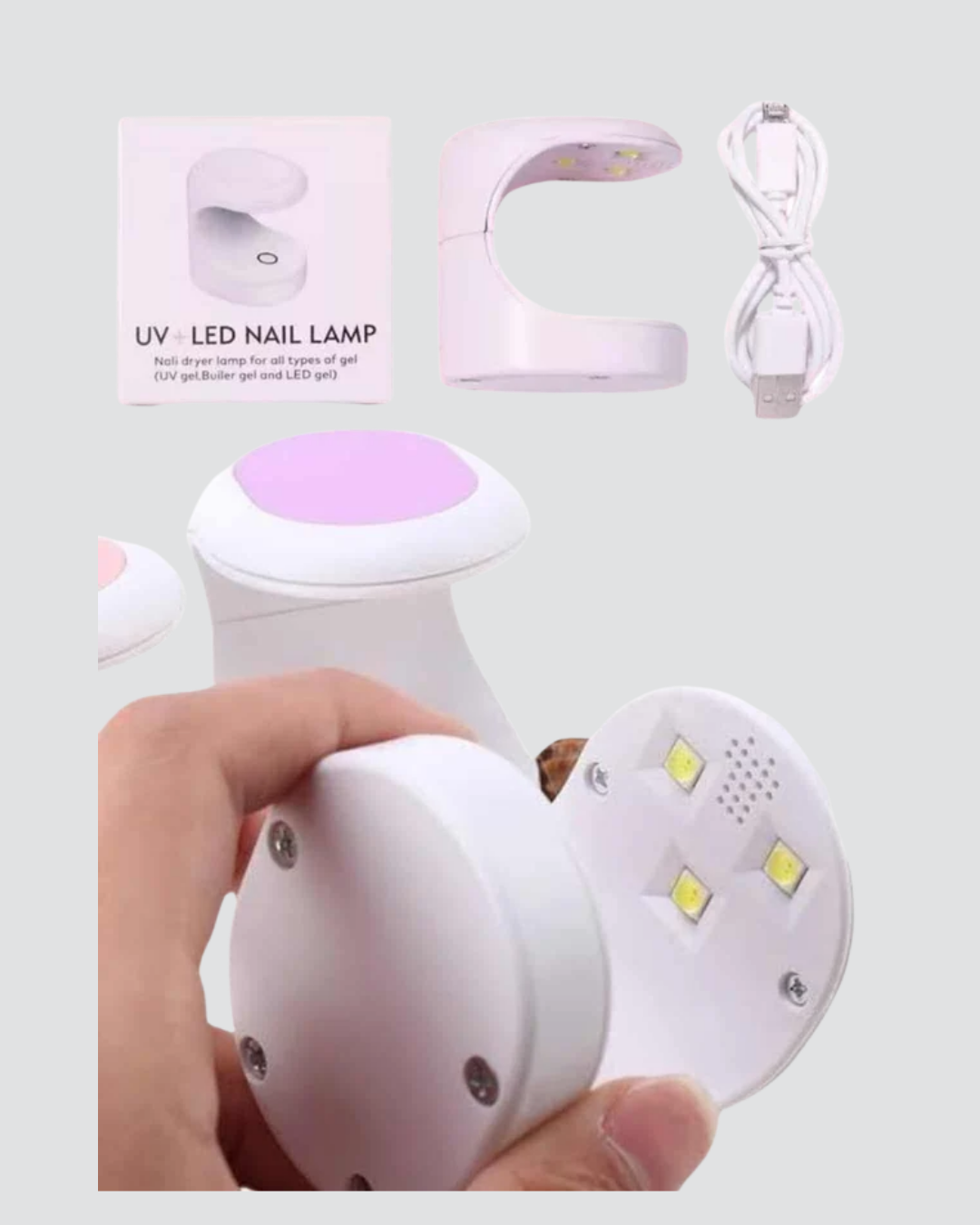 Mini Tırnak Kurutucu – Hızlı Kurutma İçin UVLED Işık Teknolojisi