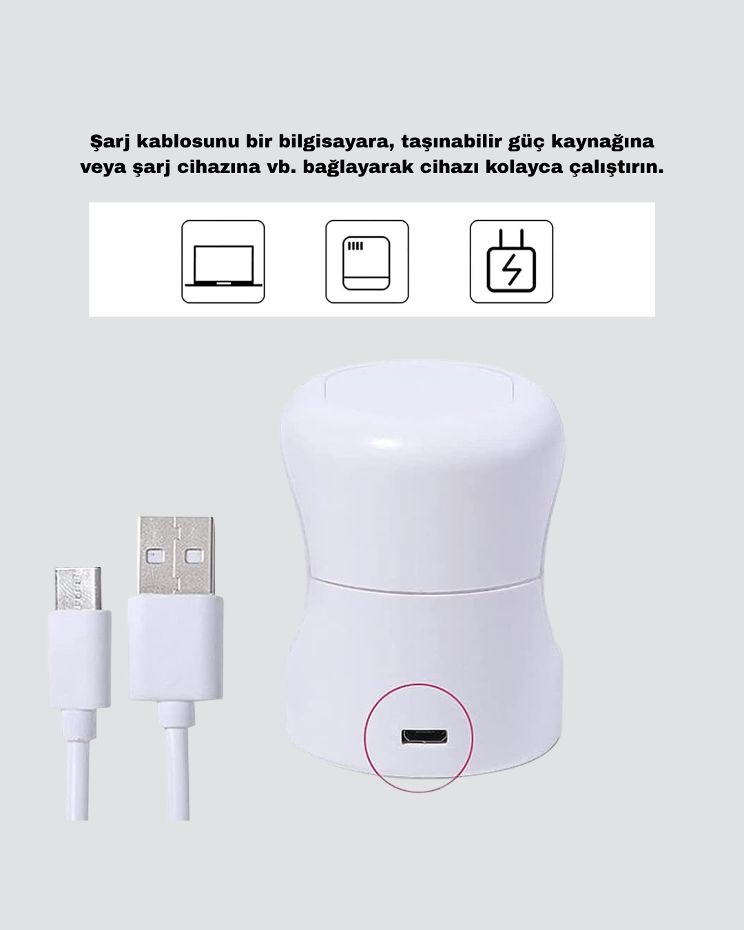 Mini Tırnak Kurutucu – Hızlı Kurutma İçin UVLED Işık Teknolojisi