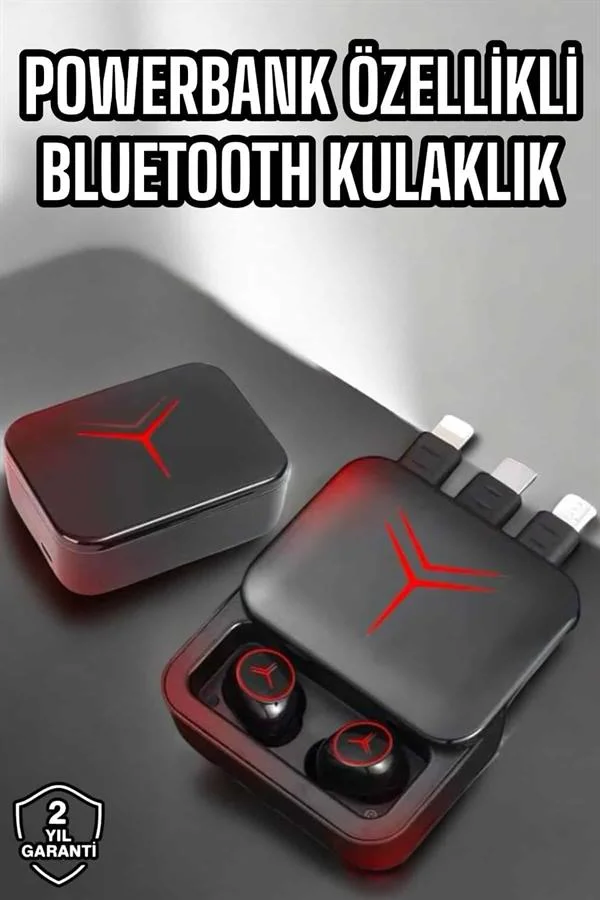 Bluetooth Kulaklık Powerbank Özelliği Yüksek Ses Kaliteli TWS Kulaklık Dokunmatik