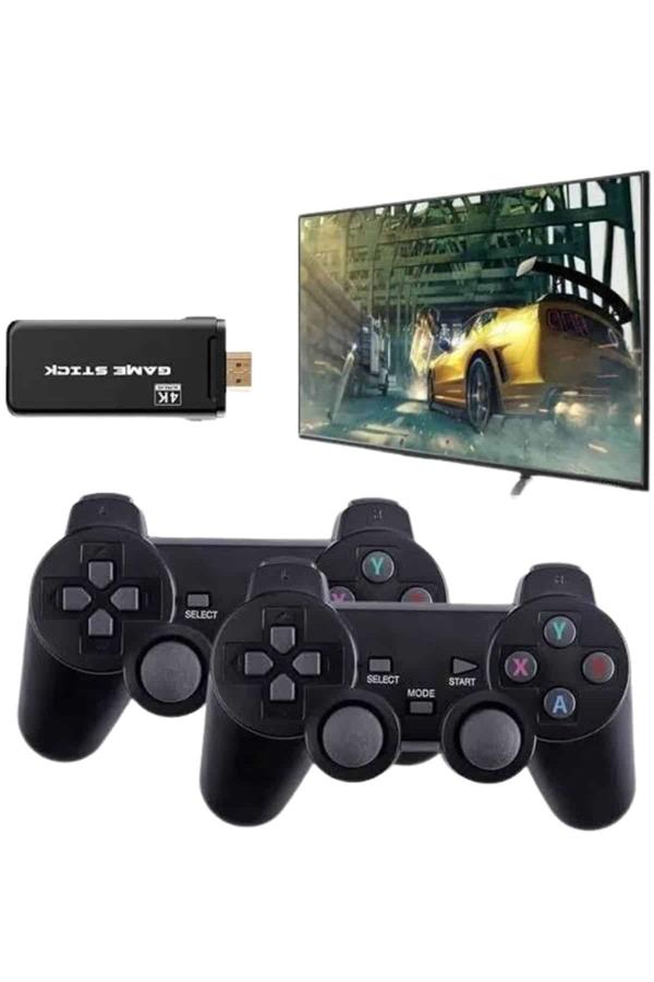 Game Stick El Atarisi 2.4g Kablosuz Çift Kol Oyunlar 4k Game Stick 3500 Oyunlu Atari Uyumlu
