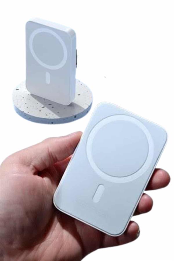 Kablosuz Magsafe Hızlı Şarj 5.000 mah Kablosuz Şarj Cihazı