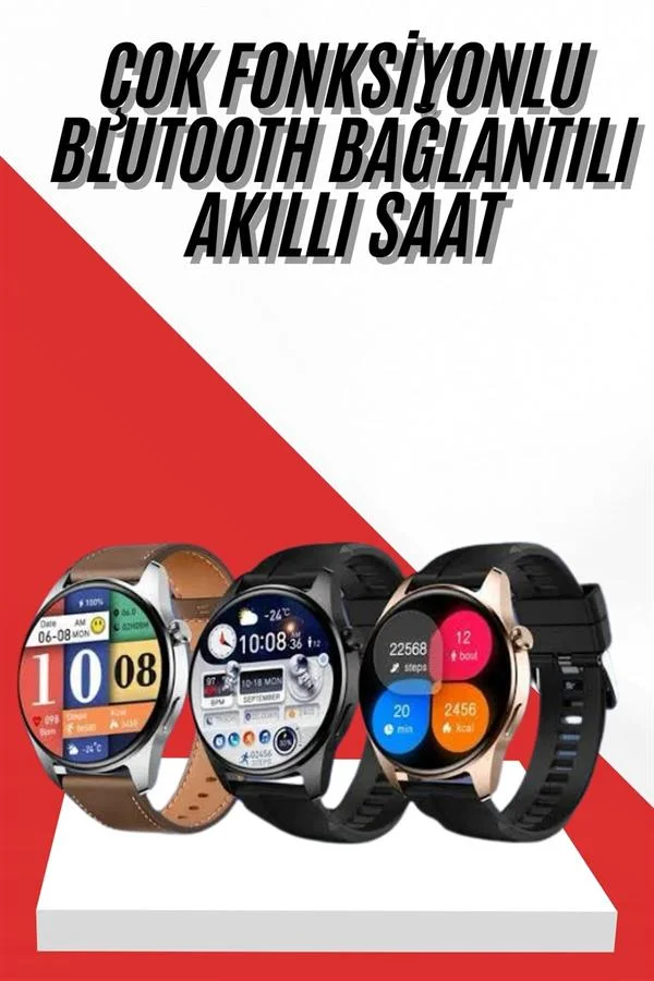 Yeni Nesil Akıllı Saat 1.5 Inç Amoled Ekran Çağrı Cevaplayabilen
