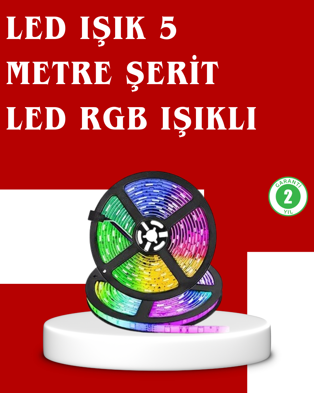 5 Metre Kumandalı RGB Şerit LED Aydınlatma