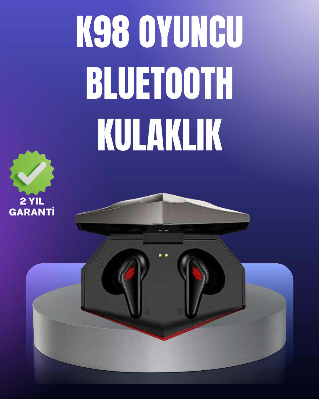 Bluetooth 5.0 Kablosuz Gaming Kulaklık Suya Dayanıklı